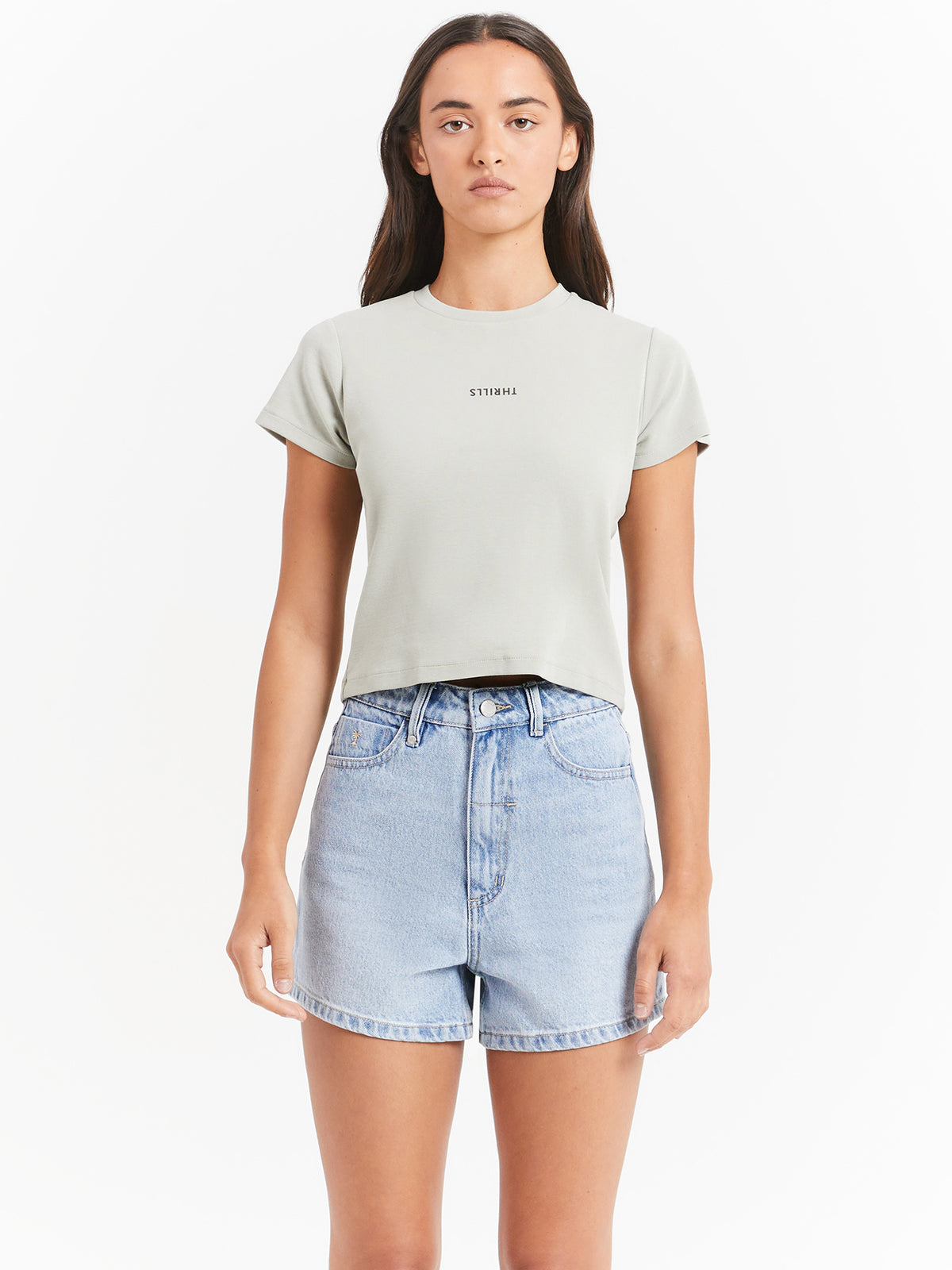 Thrills Minimal Thrills Mini T-Shirt in Sage Grey | Sage Grey