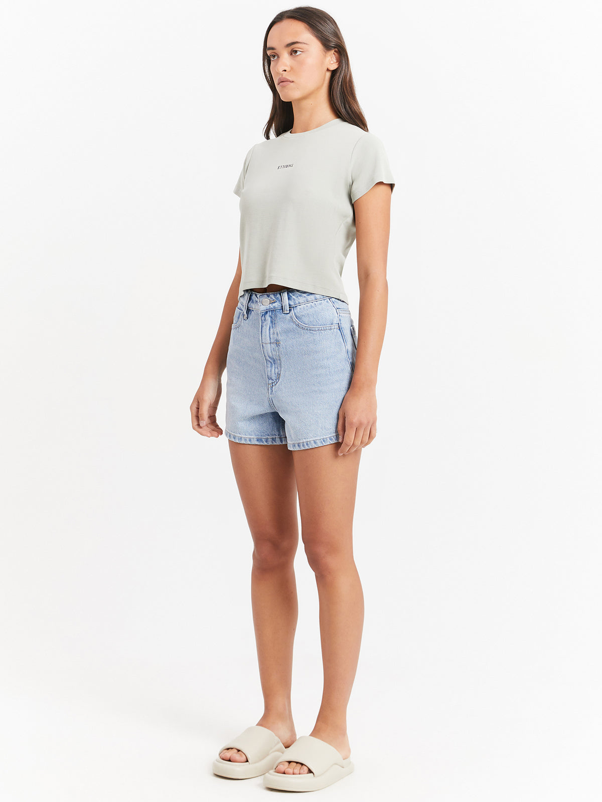 Thrills Minimal Thrills Mini T-Shirt in Sage Grey | Sage Grey