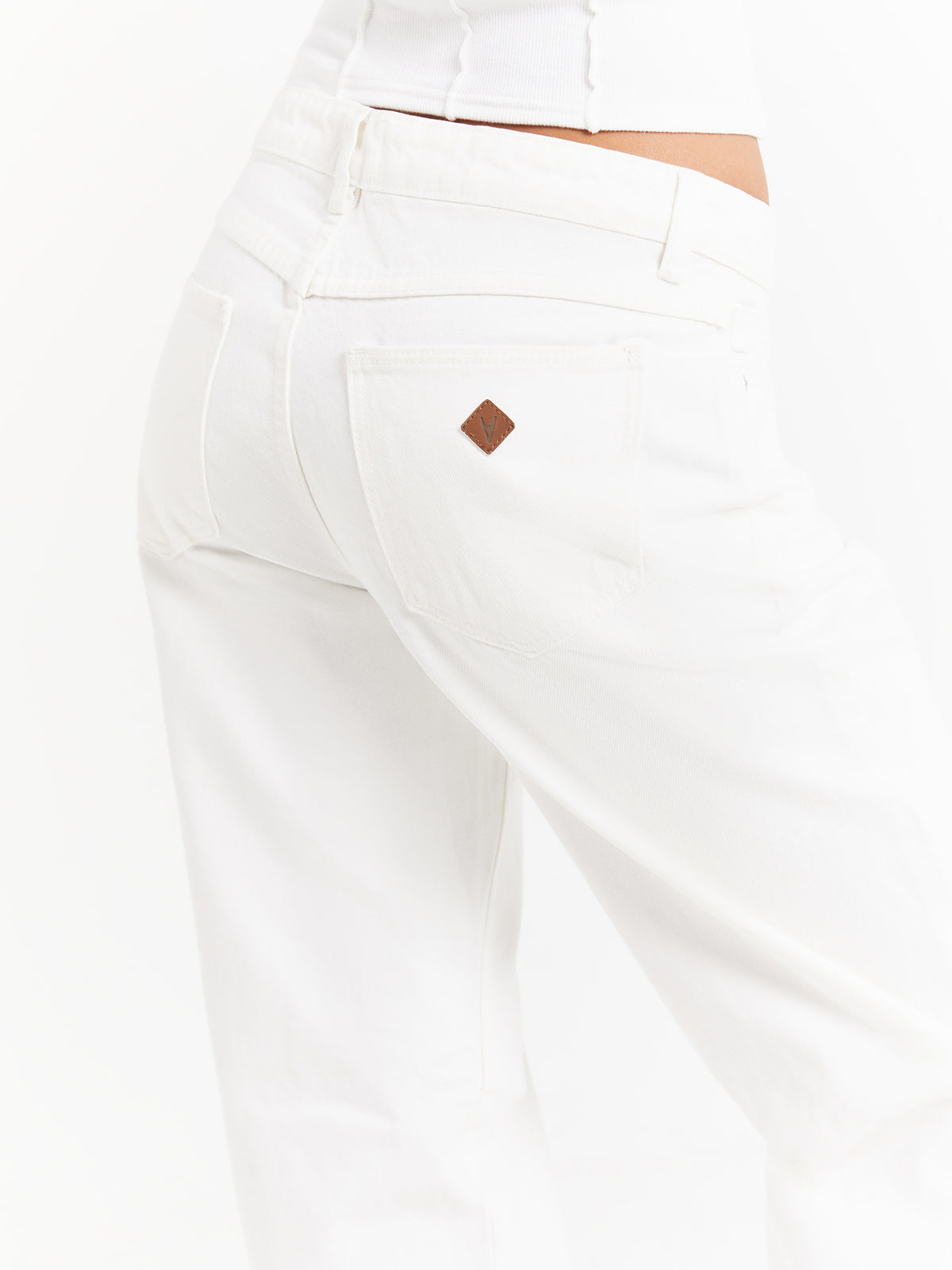 Abrand 99 Baggy Jeans in Pearl White | Pearl