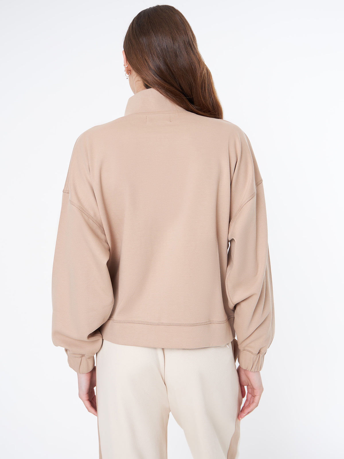 MSE Mse Trico Zipper Sweat | Bisque