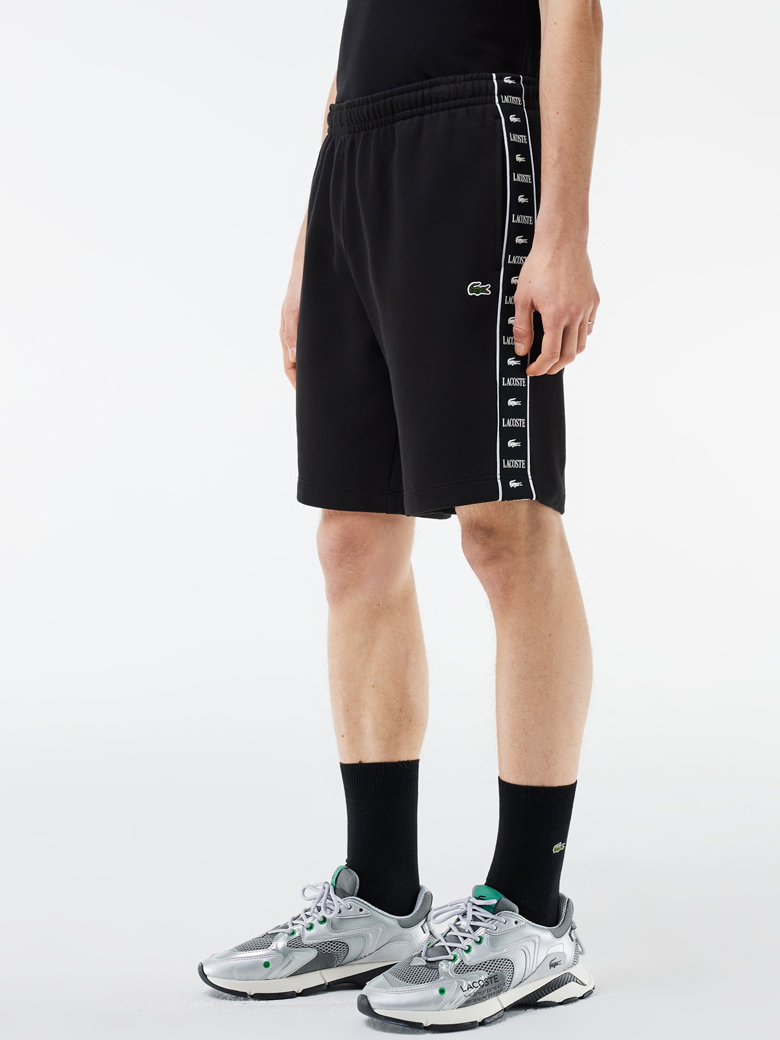 Lacoste tape shorts online