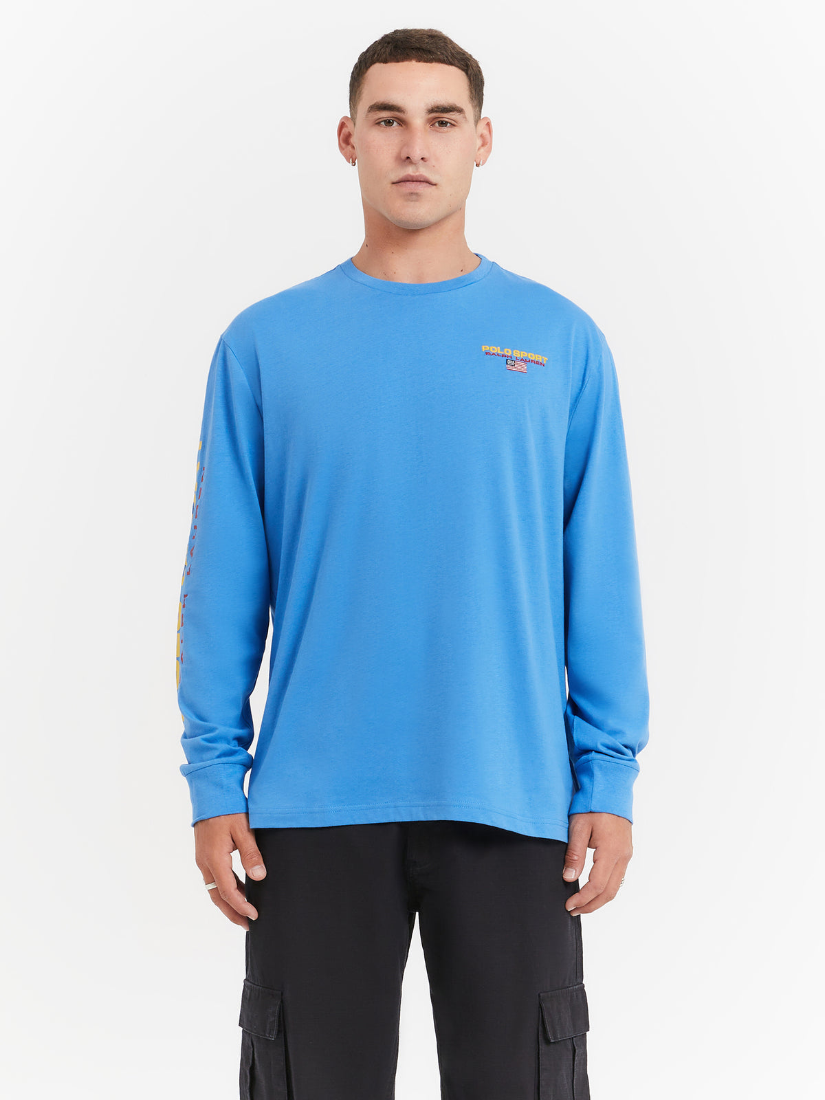 Polo Ralph Lauren 26/1 Jersey Long Sleeve T-Shirt in Blue Orbit | Blue Orbit