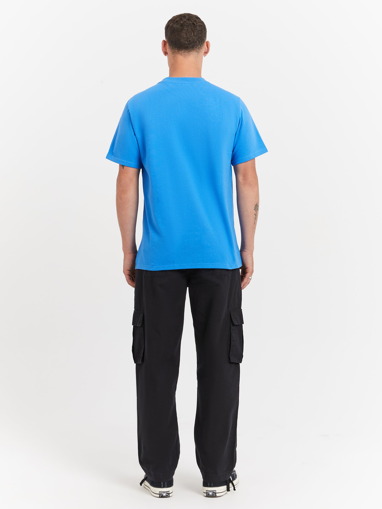 Short Sleeve Heritage Patch Pocket T-Shirt in Supersonic Blue