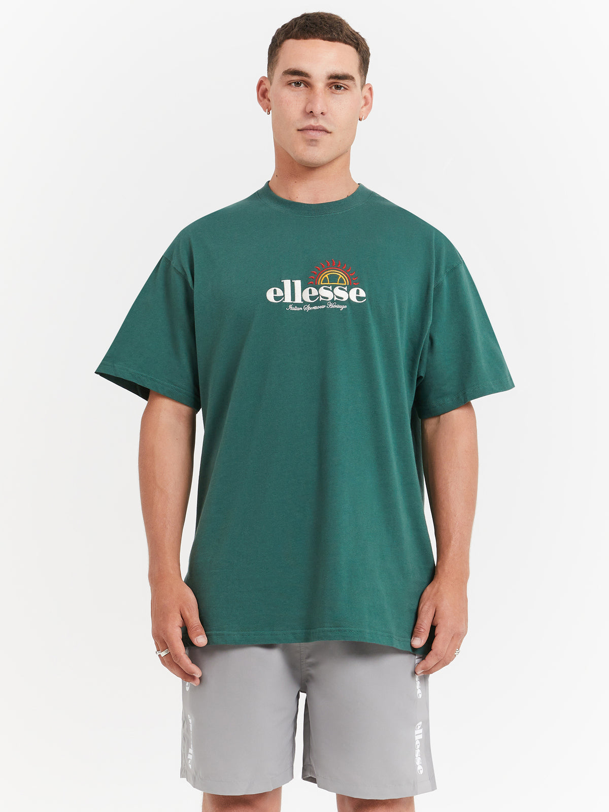 Ellesse Aestas T-Shirt in Dark Green | Dark Green