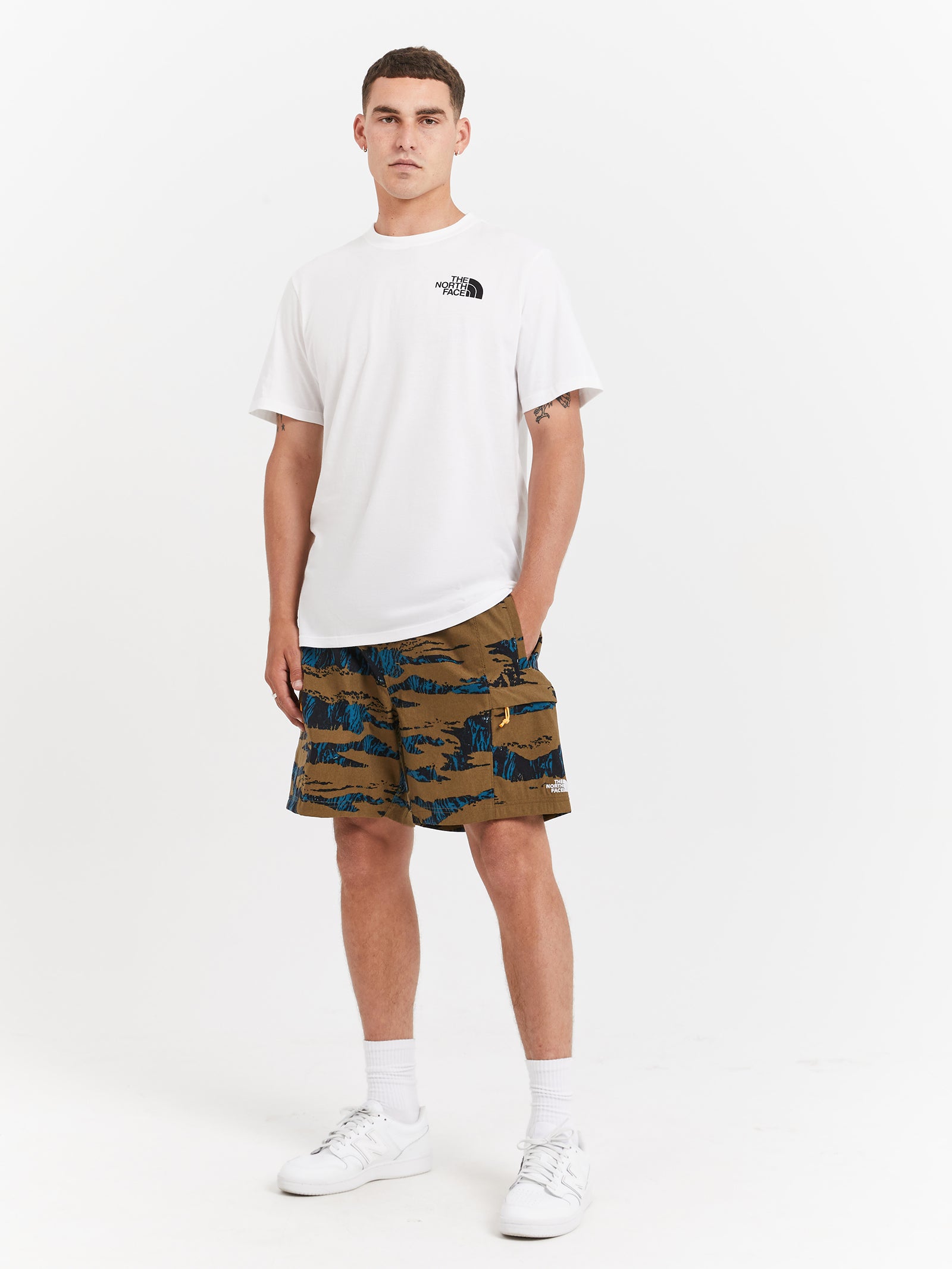 Class V Belted Shorts in Military Olive Ravine Camo