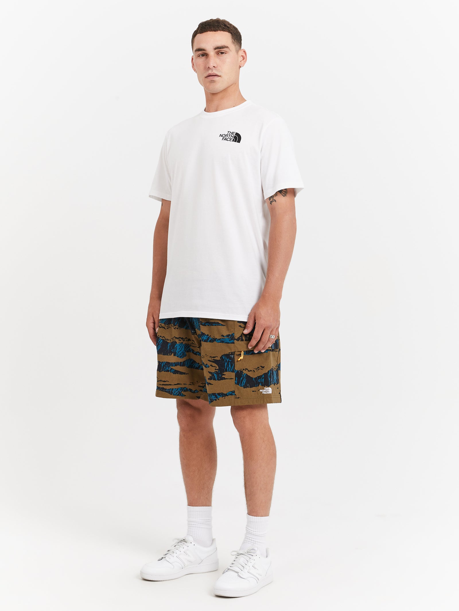 Class V Belted Shorts in Military Olive Ravine Camo