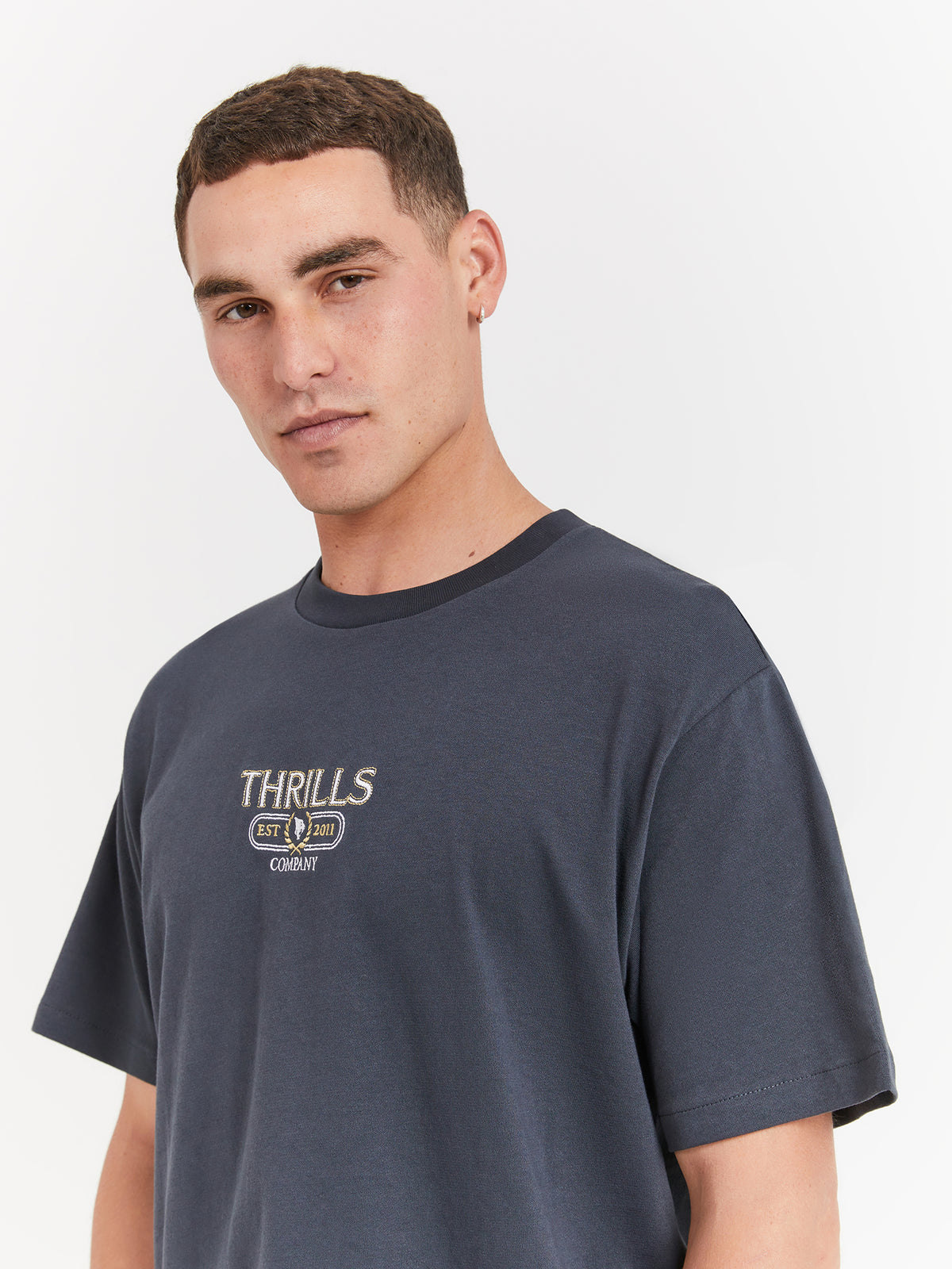 Thrills Bad Habbits Club Merch Fit T-Shirt in Green | Green