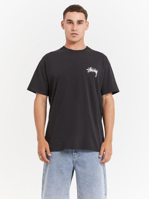 How We'Re Living Heavyweight Short Sleeve T-Shirt in Blac | Glue Store