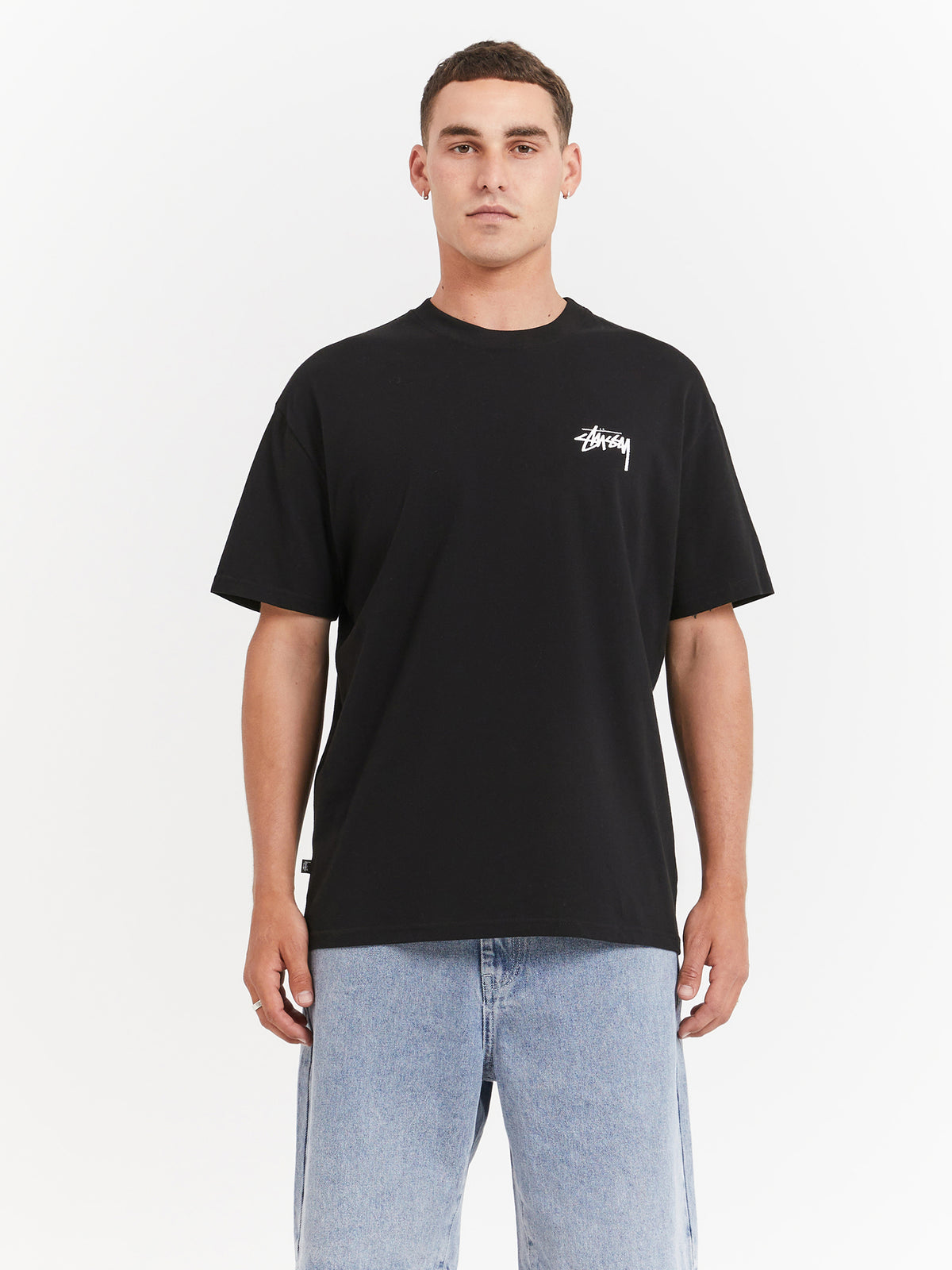 Stussy Psychedelic Heavyweight T-Shirt in Pigment Black | Pigment Black