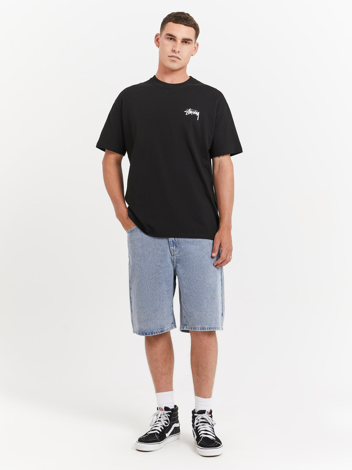 Stussy Psychedelic Heavyweight T-Shirt in Pigment Black | Pigment Black