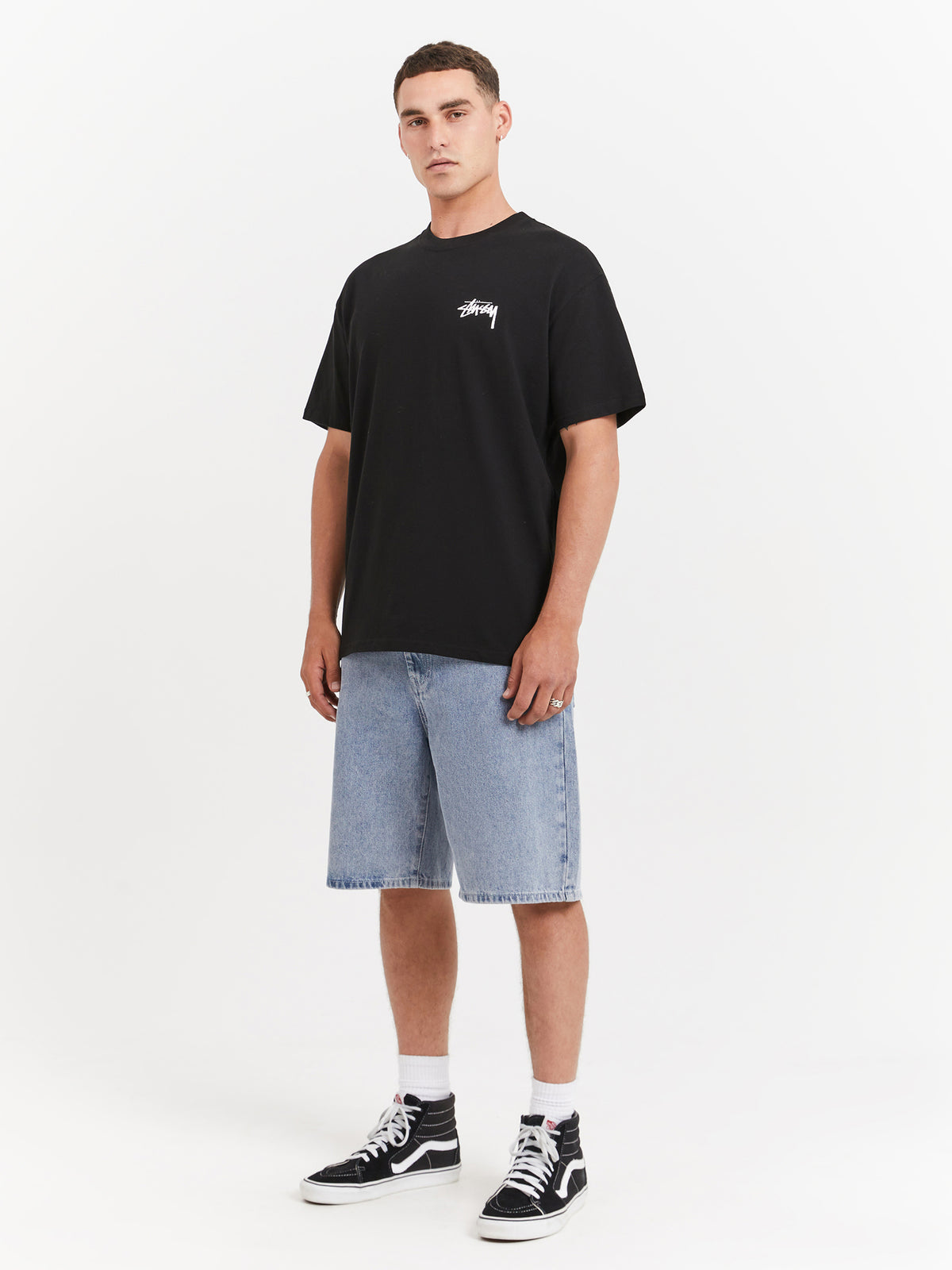 Stussy Psychedelic Heavyweight T-Shirt in Pigment Black | Pigment Black