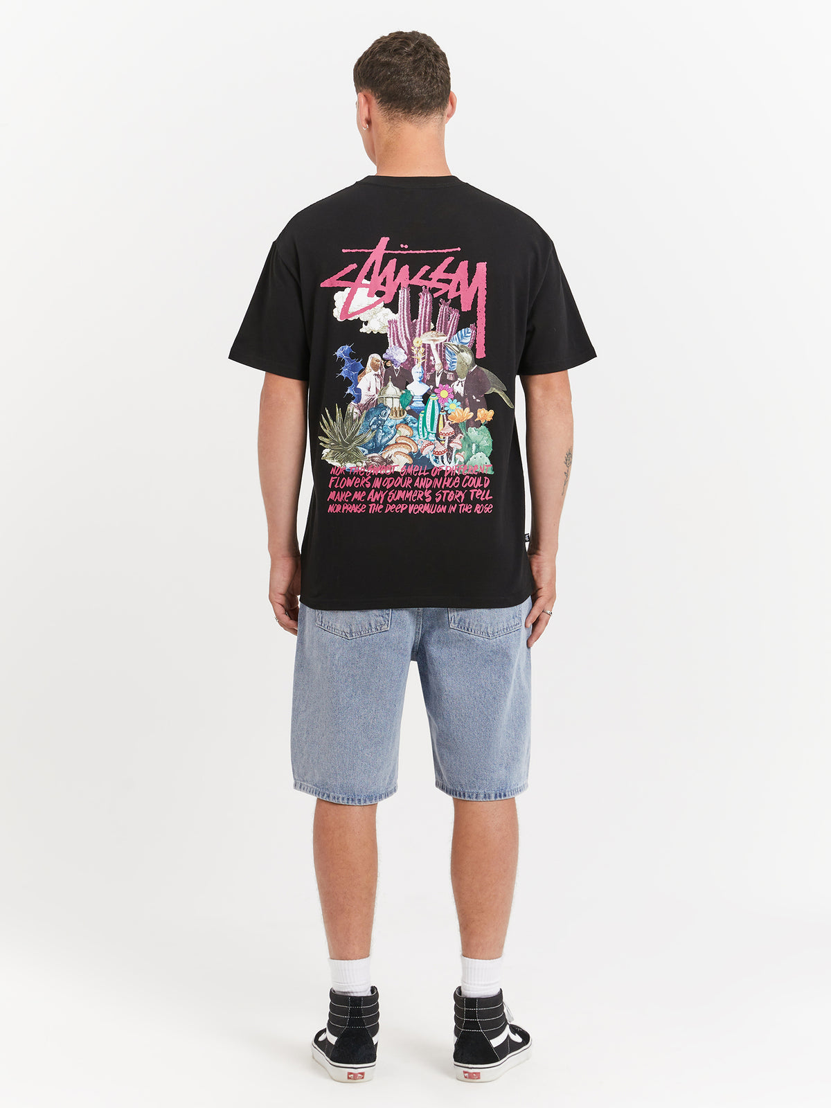 Stussy Psychedelic Heavyweight T-Shirt in Pigment Black | Pigment Black