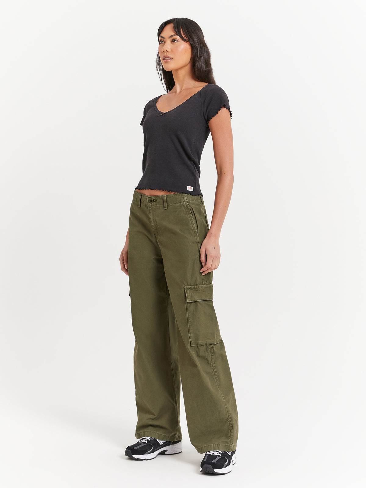 Levis Baggy Cargo Pants in Olive Night Green | Olive