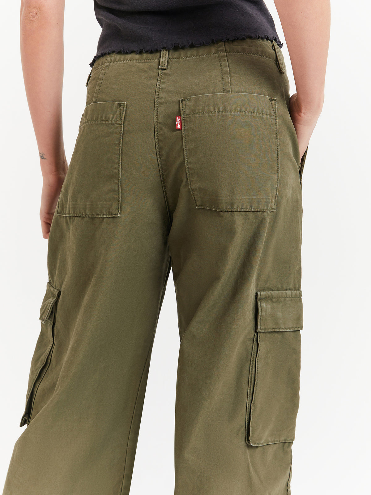 Levis Baggy Cargo Pants in Olive Night Green | Olive