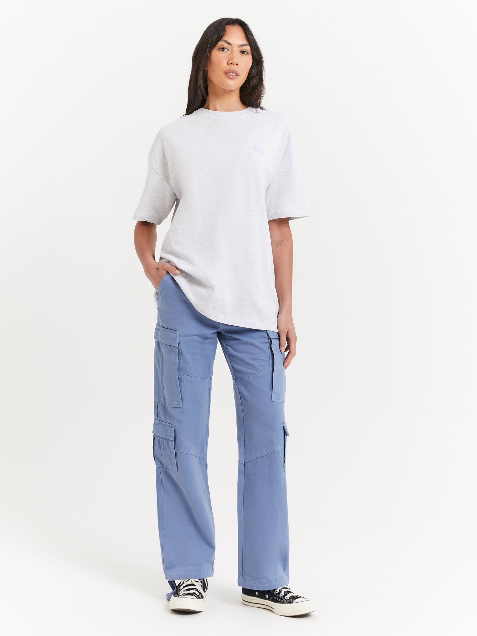 Surplus Cargo Pants in Faded Blue