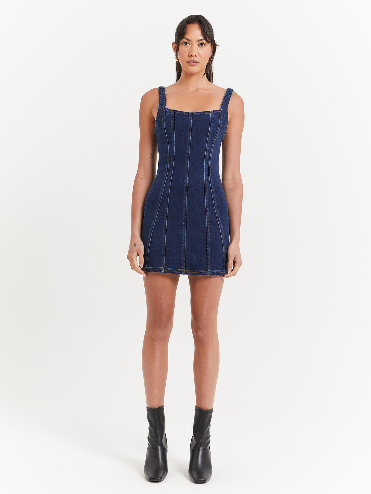 Beyond Her Rachel Mini Dress in Indigo | Indigo