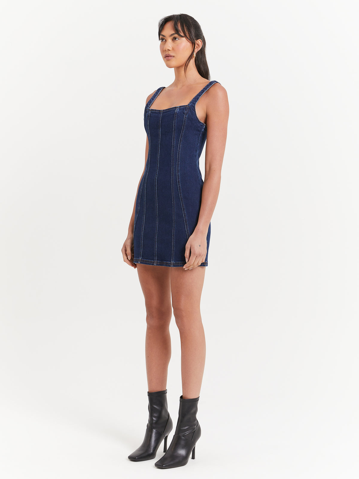 Beyond Her Rachel Mini Dress in Indigo | Indigo