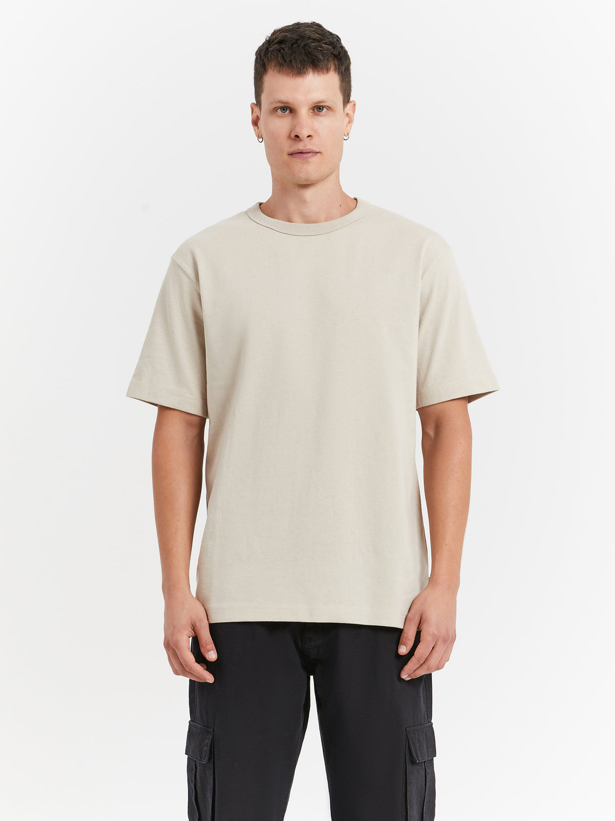 Article One Heavyweight Crew T-Shirt in Stone | Stone