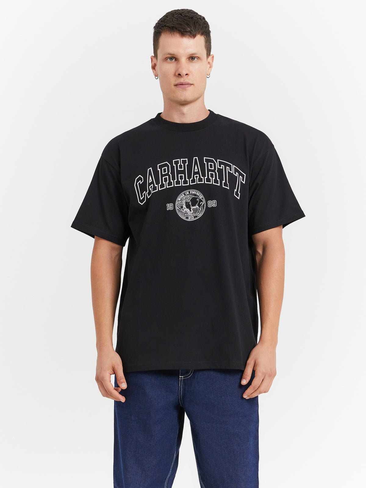 Carhartt Wip S/S Coin T-Shirt in Black & White | Black / White