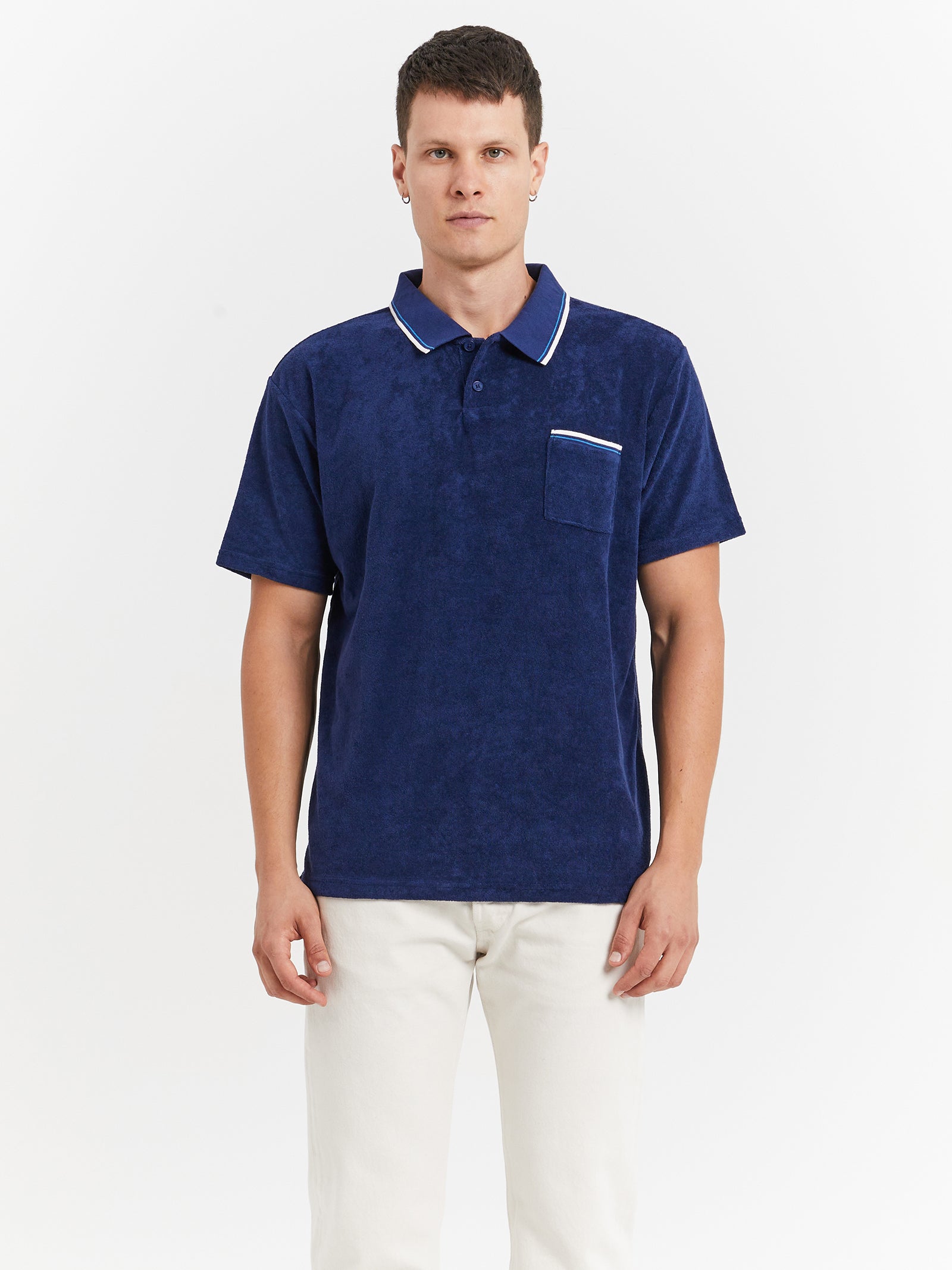 Gold Tab™ Walker Polo Shirt in League Medieval Blue