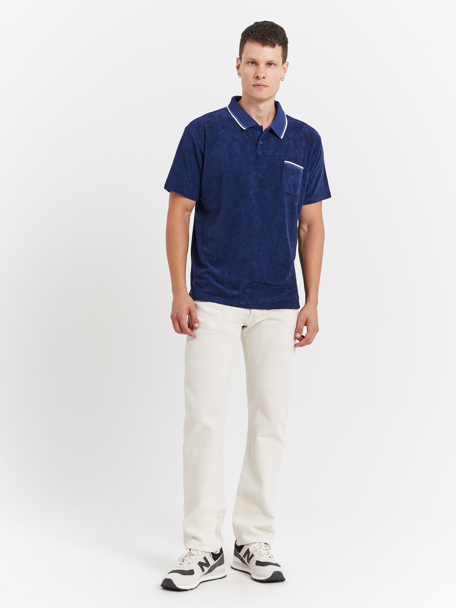 Gold Tab™ Walker Polo Shirt in League Medieval Blue