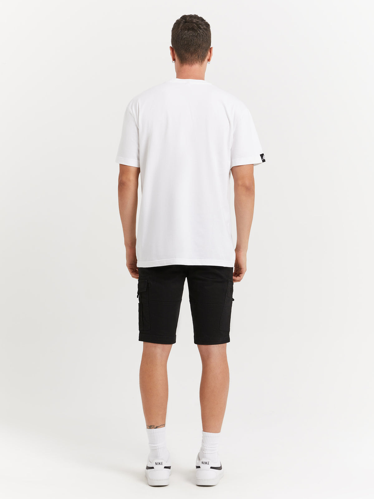 Kappa Authentic Hey T-Shirt in White | A2H White Bright - Black