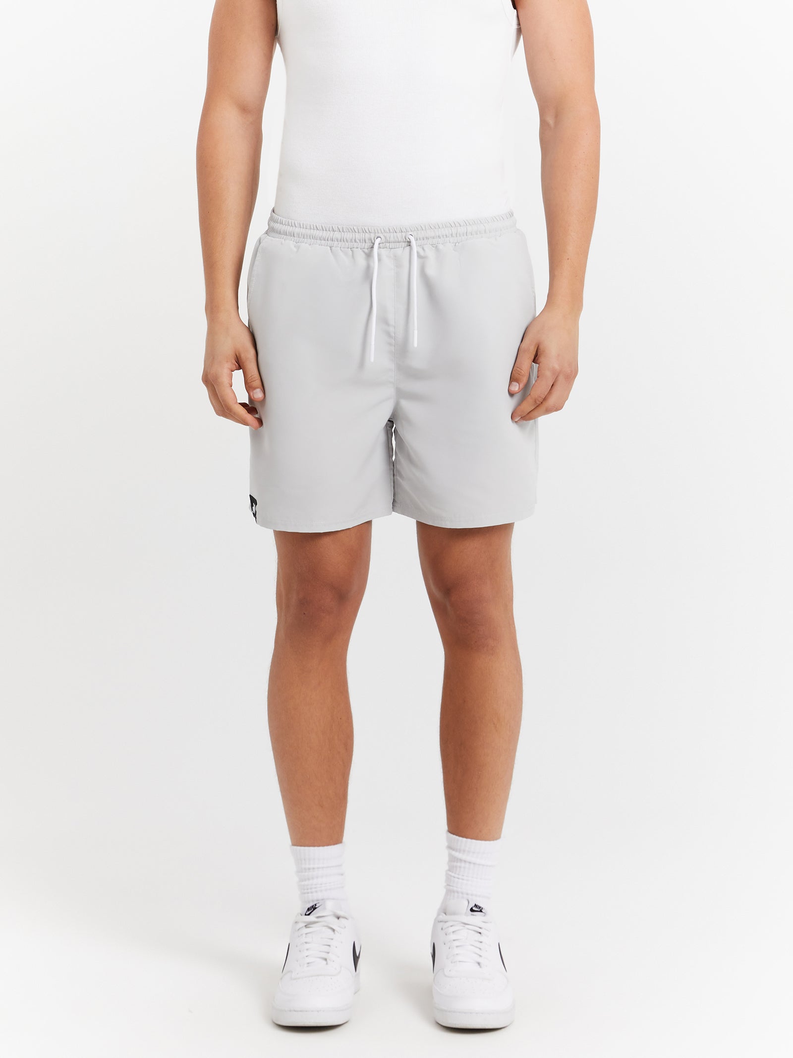 Authentic Hylon Shorts in Grey & White - Glue Store