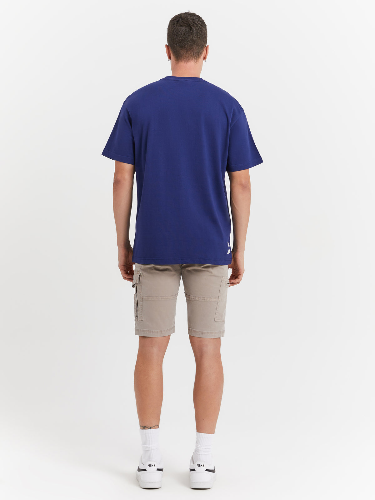 Kappa Authentic Halma T-Shirt in Blue Depths & Grey | FXB Blue Depths - Grey Lt