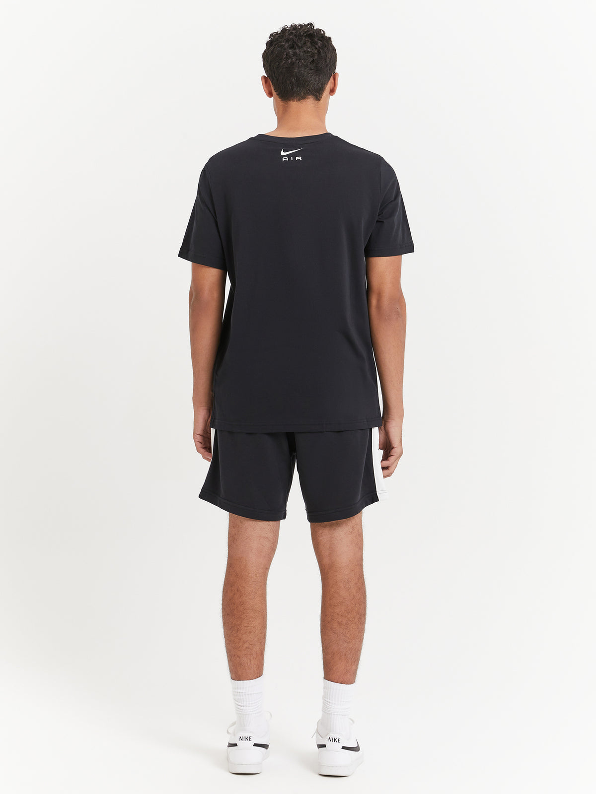 Nike Nike Air French Terry Shorts in Black & Summit White | Black/White