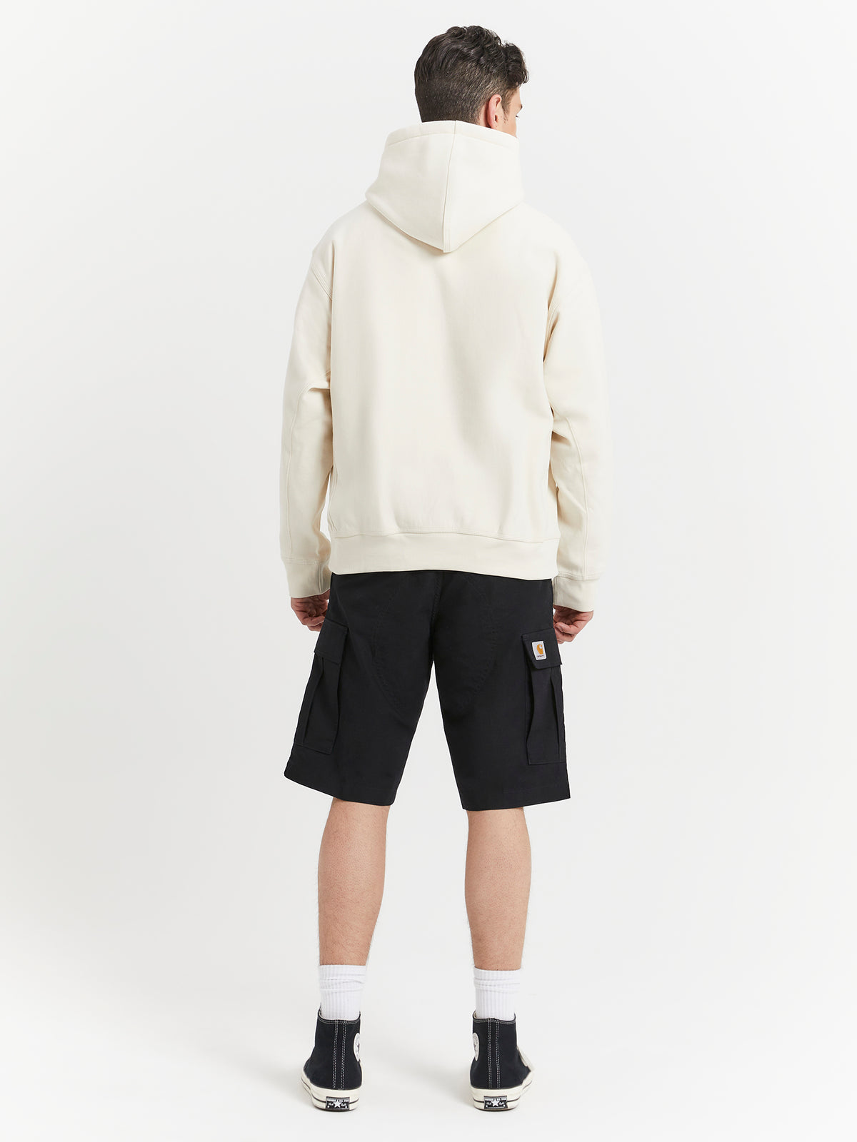 Carhartt Wip Hooded American Script Sweat in Natural | Natural