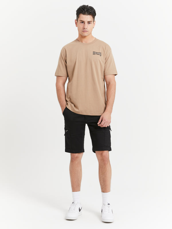 Henleys Panoramic T-Shirt in Desert Sand Desert sand | Glue Store