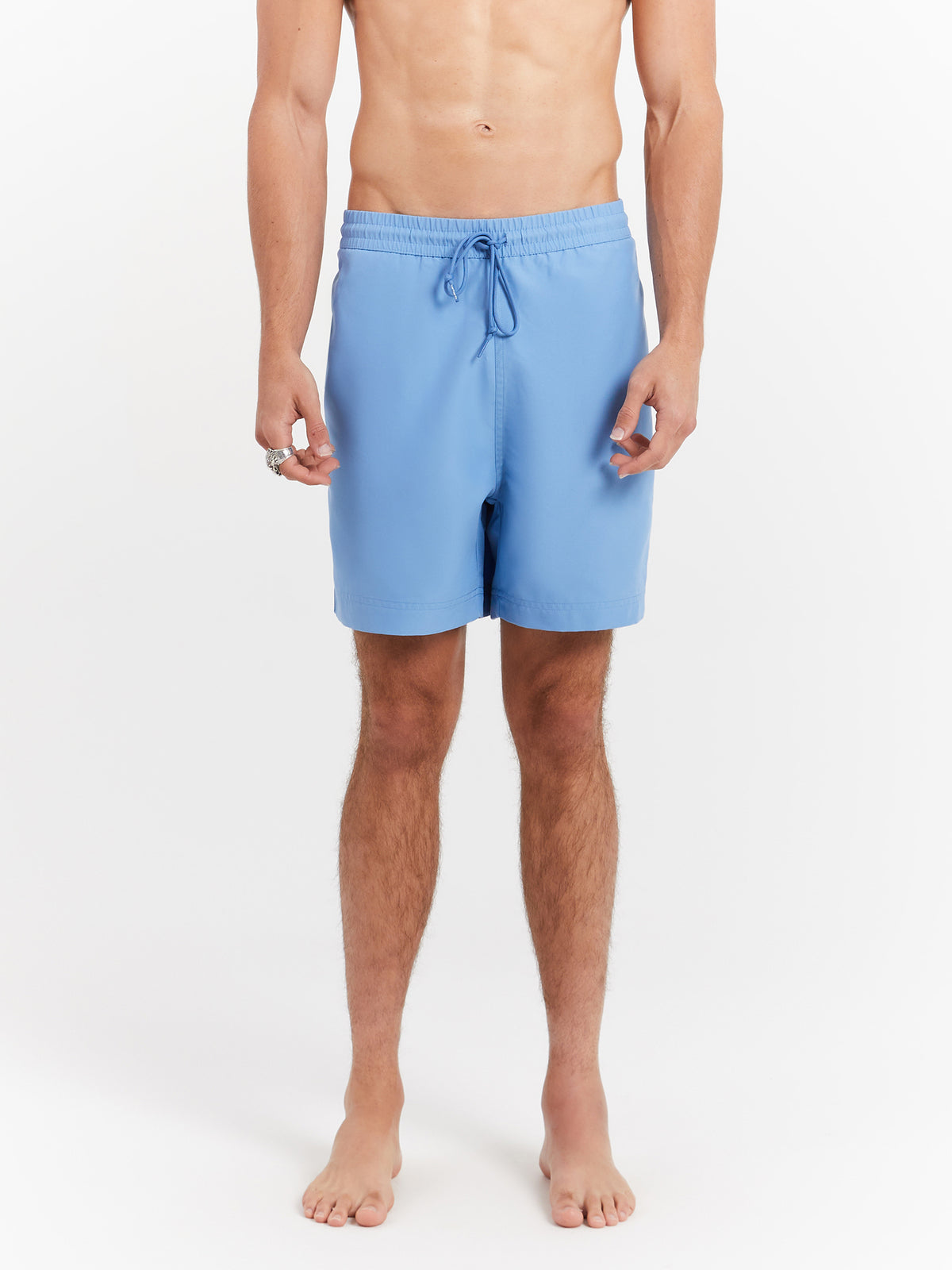 Carhartt Wip Chase Swim Trunks in Piscine & Gold | Piscine / Gold