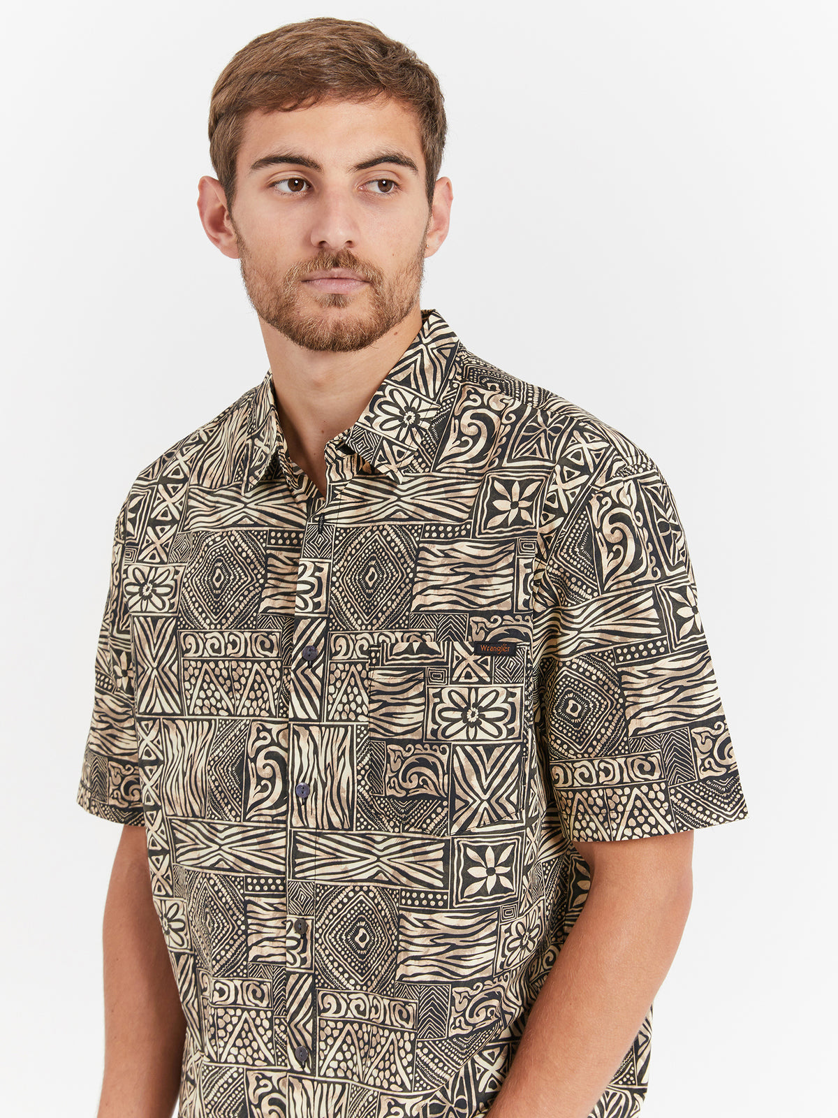 Wrangler Garageland Shirt in Batik Black | Batik Black