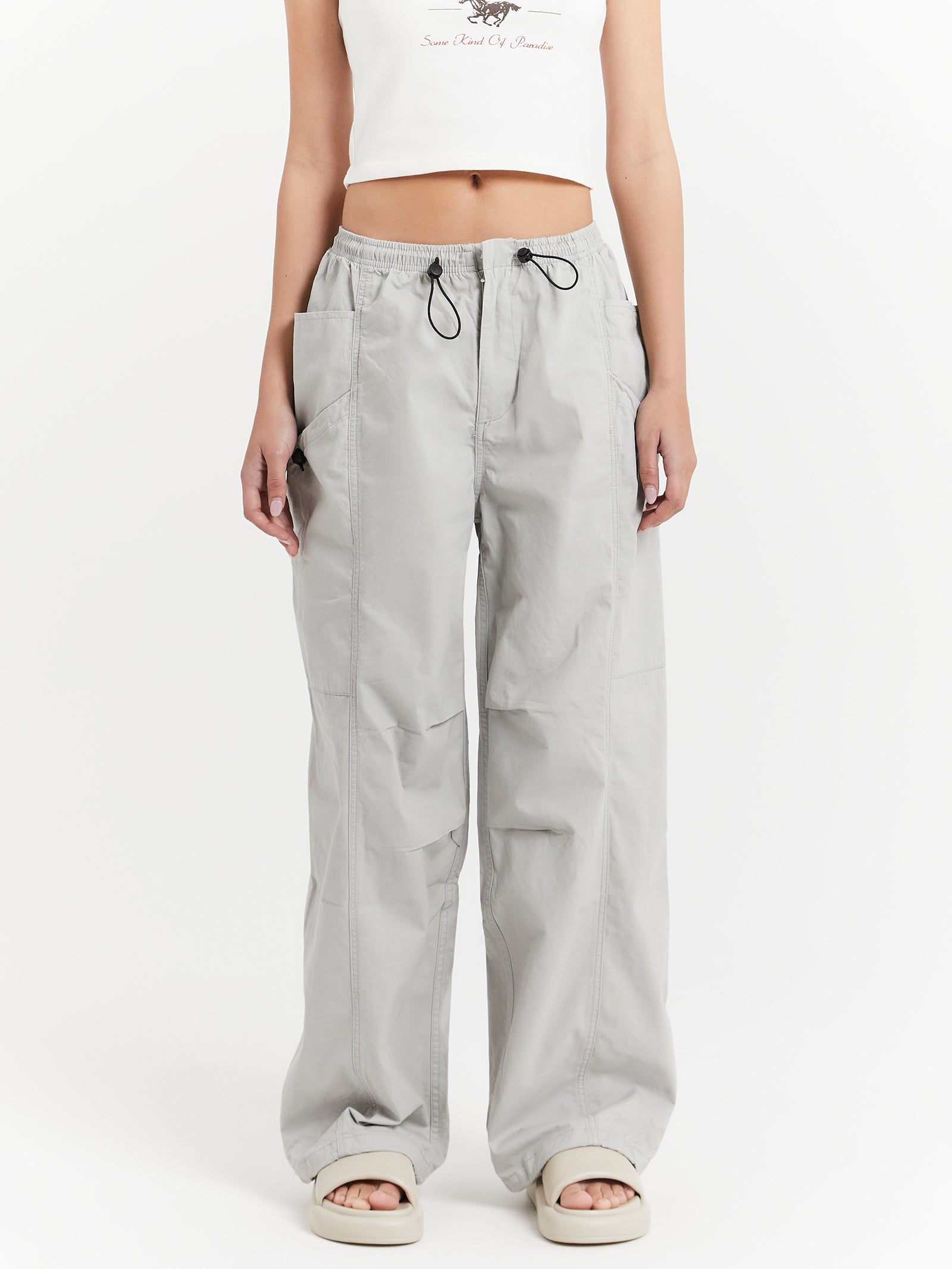 Dyad Parachute Cargo Pants in Sage Grey