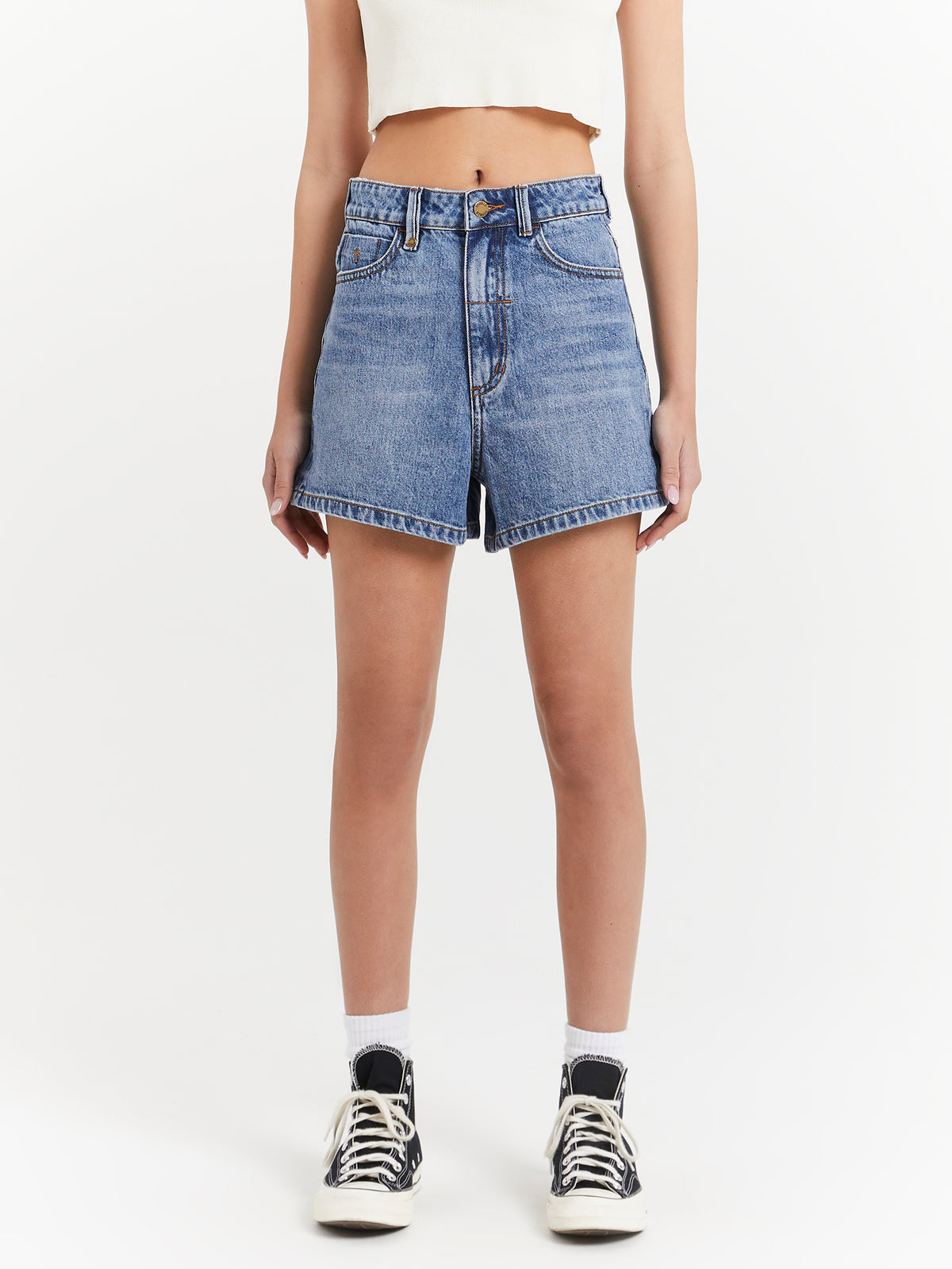 Thrills Erica Shorts in Weathered Blue | Weatherered Blue