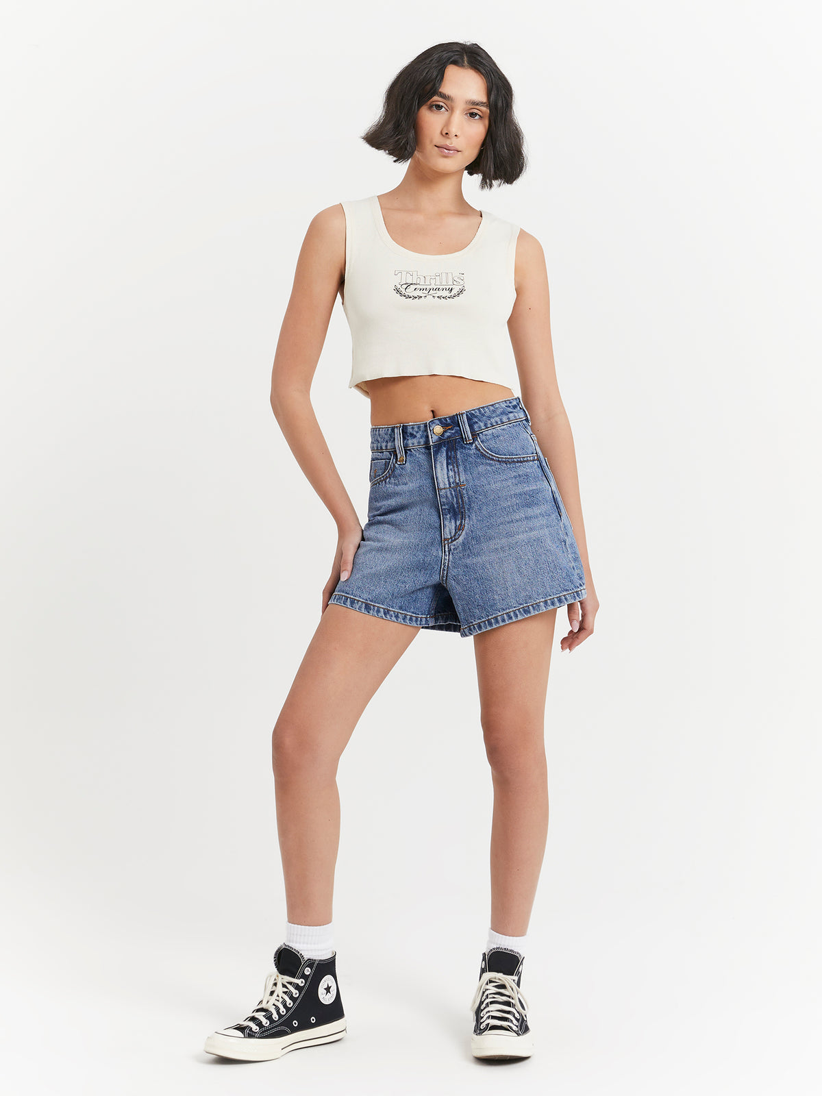 Thrills Erica Shorts in Weathered Blue | Weatherered Blue