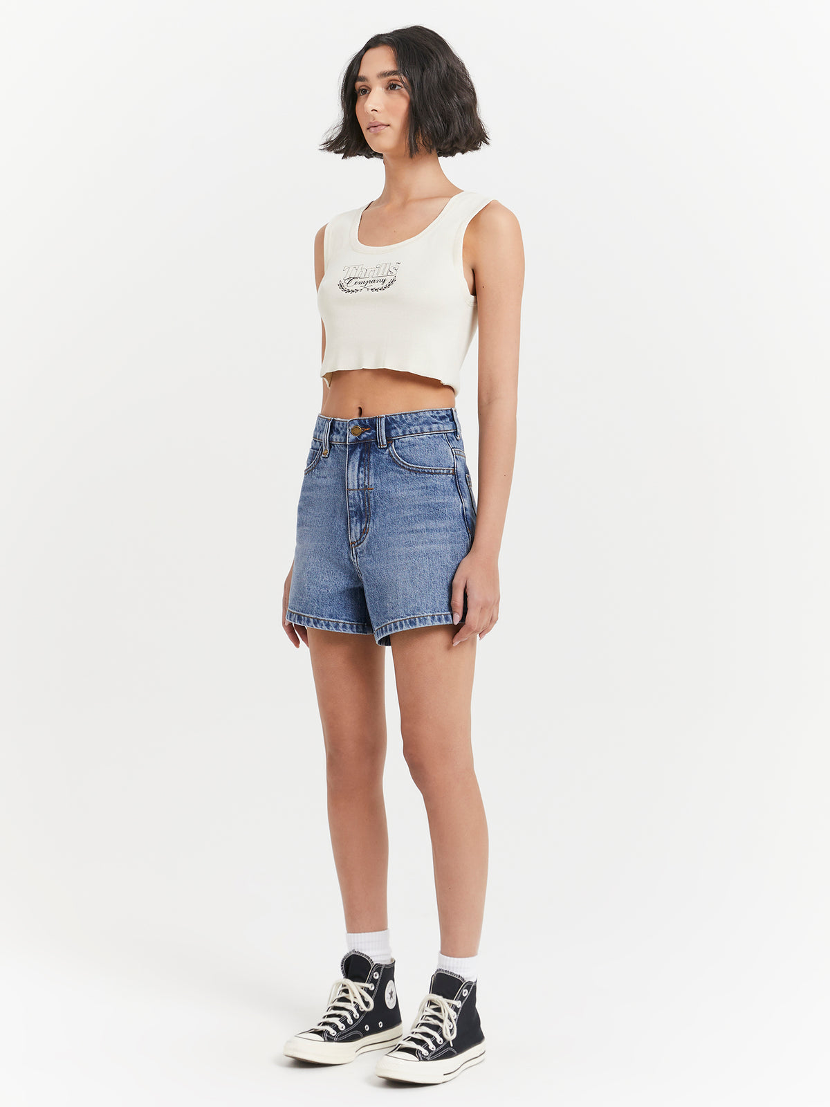 Thrills Erica Shorts in Weathered Blue | Weatherered Blue