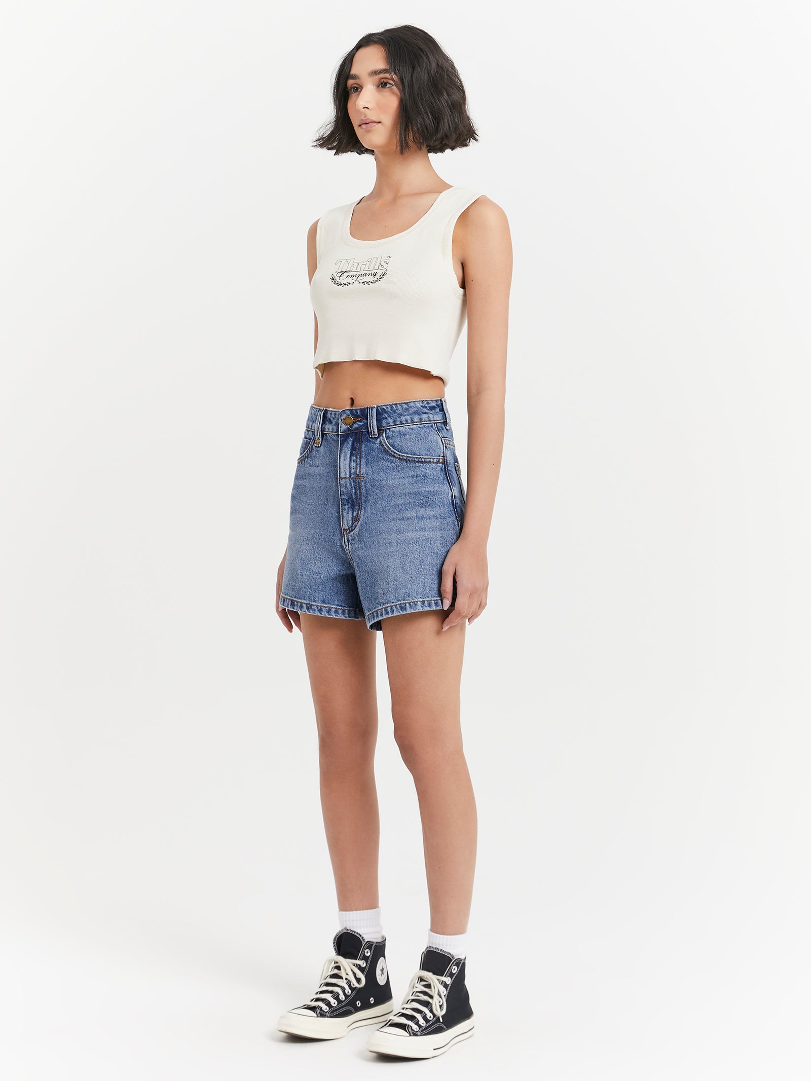 Erica Shorts in Weathered Blue - Glue Store