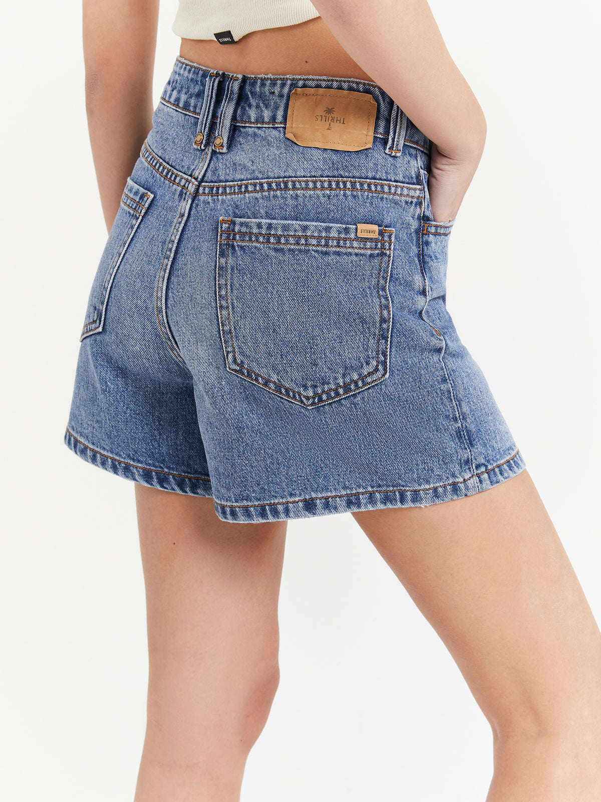 Thrills Erica Shorts in Weathered Blue | Weatherered Blue