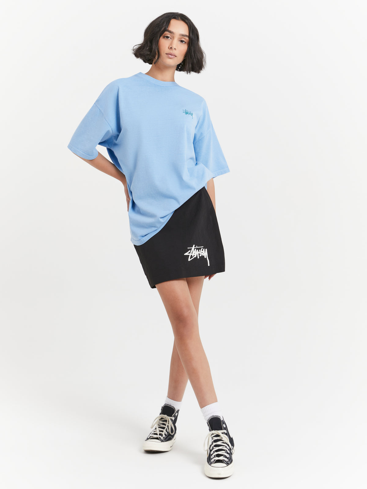 Stussy Graffiti Wrap Skirt in Black | Black