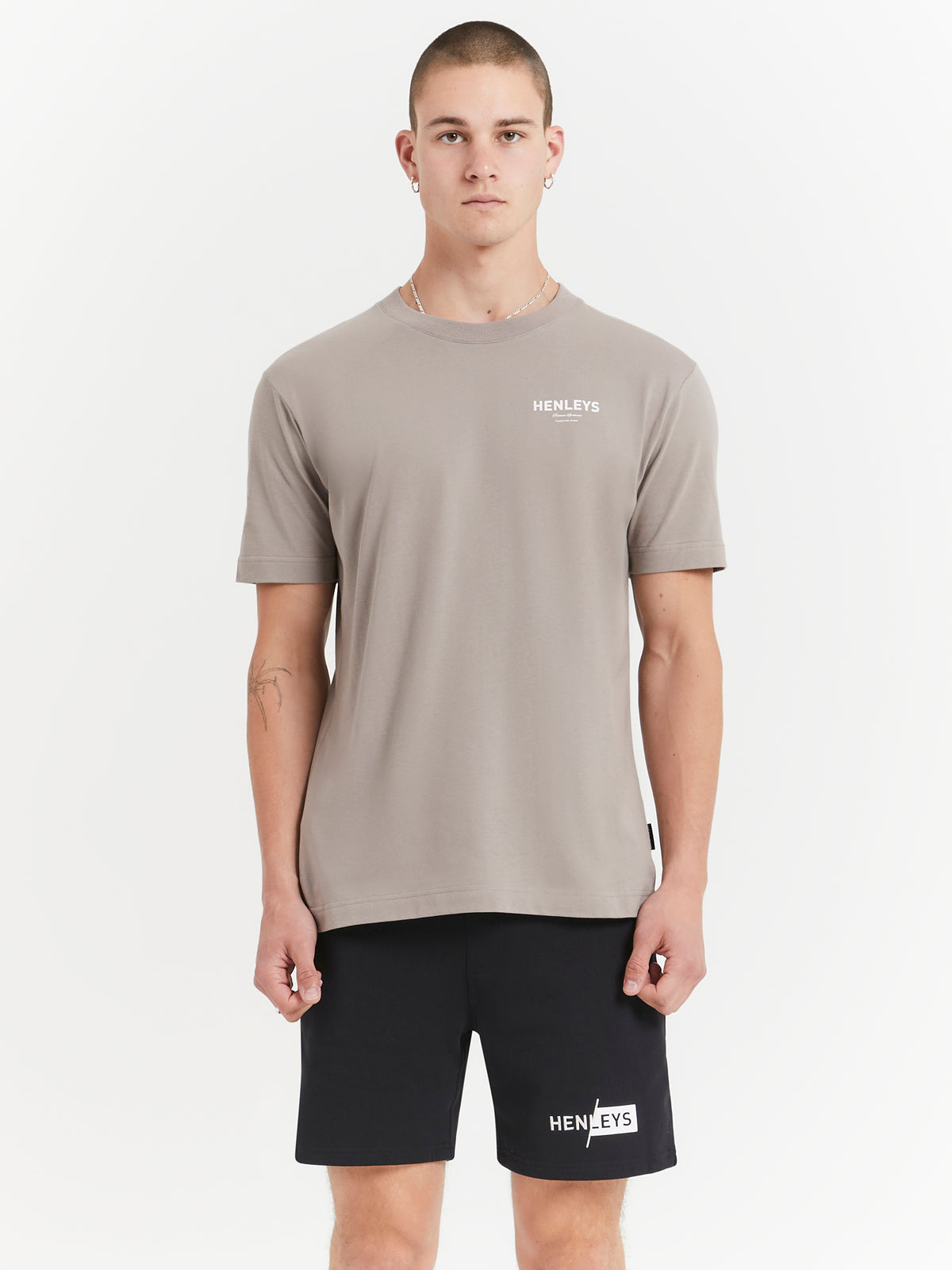 Henleys Contender T-Shirt in Pewter | Pewter