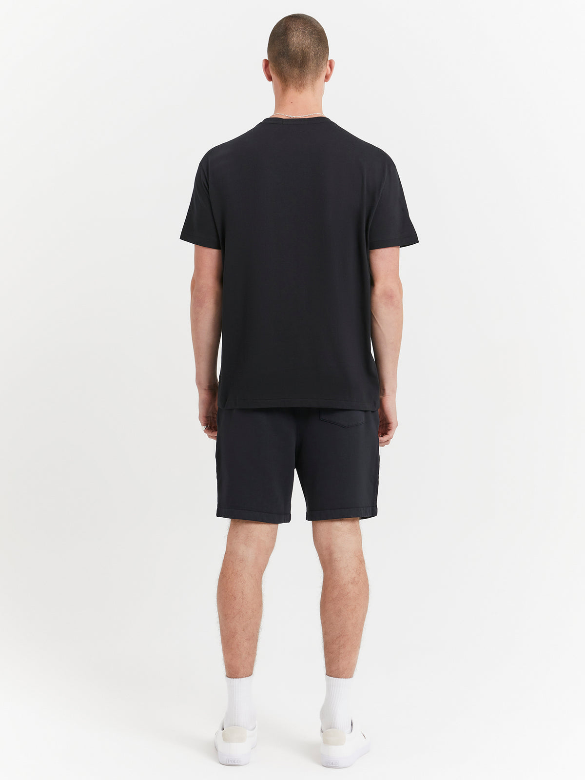 Polo Ralph Lauren Classic Fit Polo Sport Jersey T-Shirt in Polo Black & Gold | Polo Black/Gold