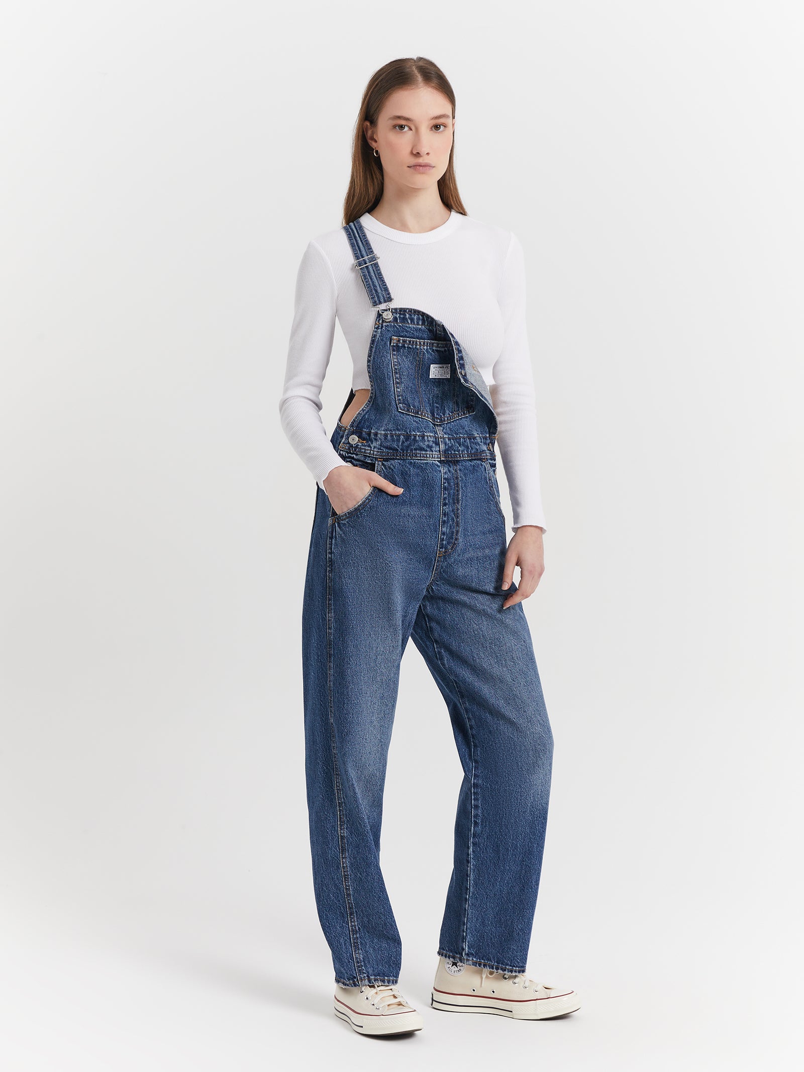 Levis Vintage Overalls in Blue Denim Denim | Glue Store