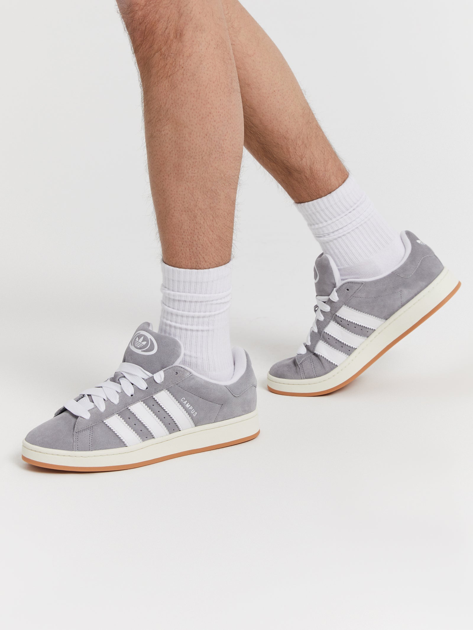 Mens Campus 00s Shoes in Grey Three, Cloud White & Off White