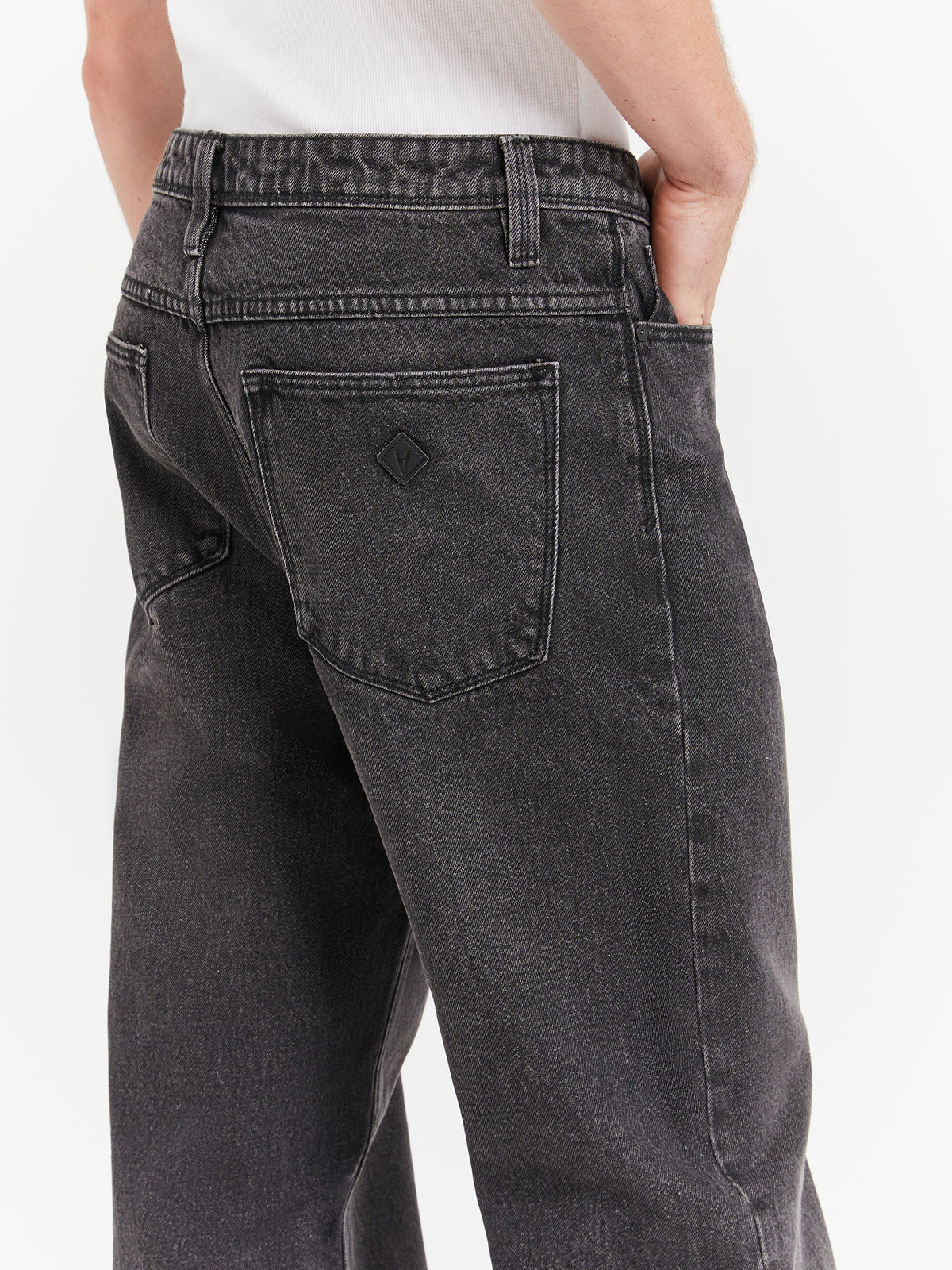 Abrand A 95 Baggy Jeans in Black Channel | Black Channel