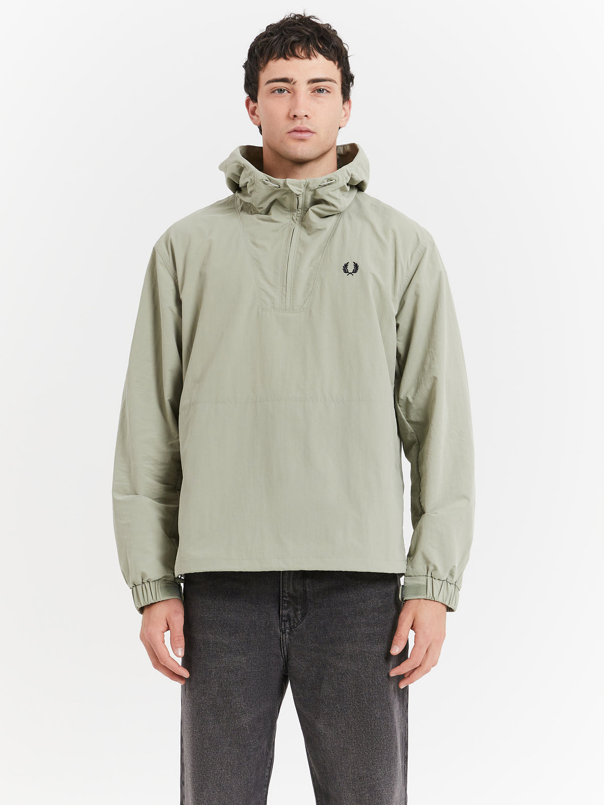 Fred Perry Overhead Shell Jacket in Seagrass | Seagrass