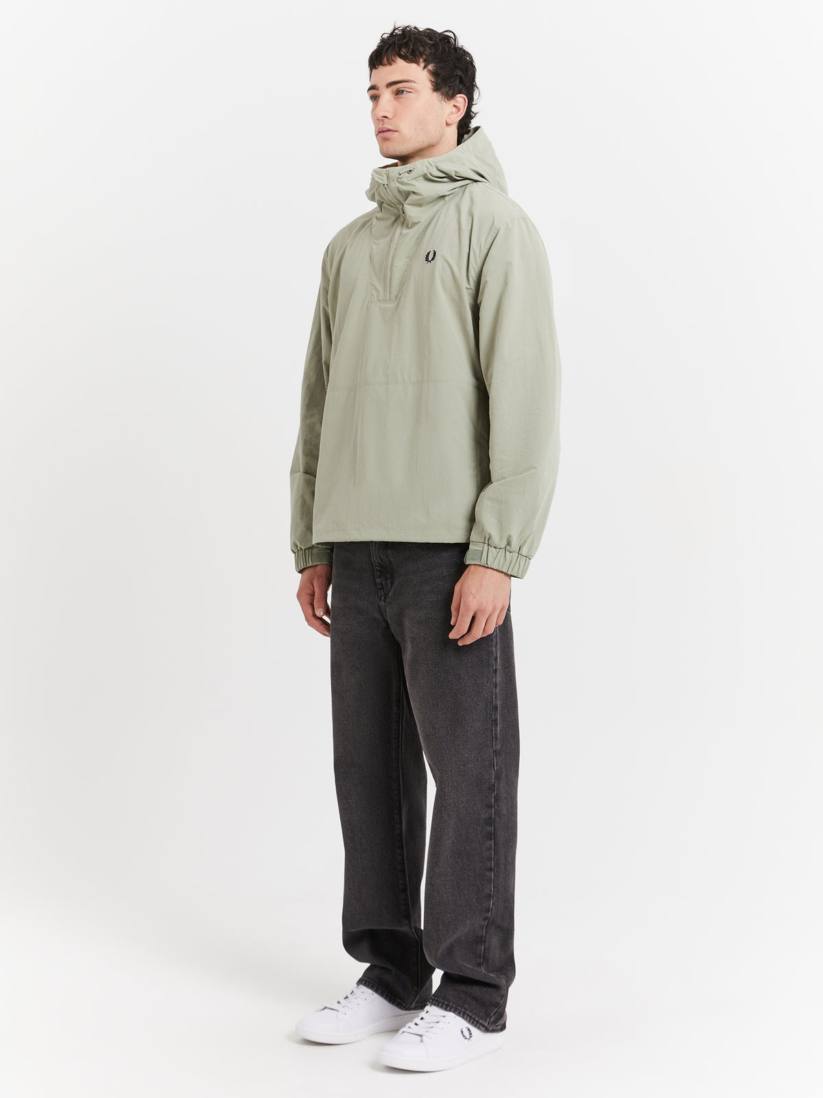 Fred Perry Overhead Shell Jacket in Seagrass | Seagrass