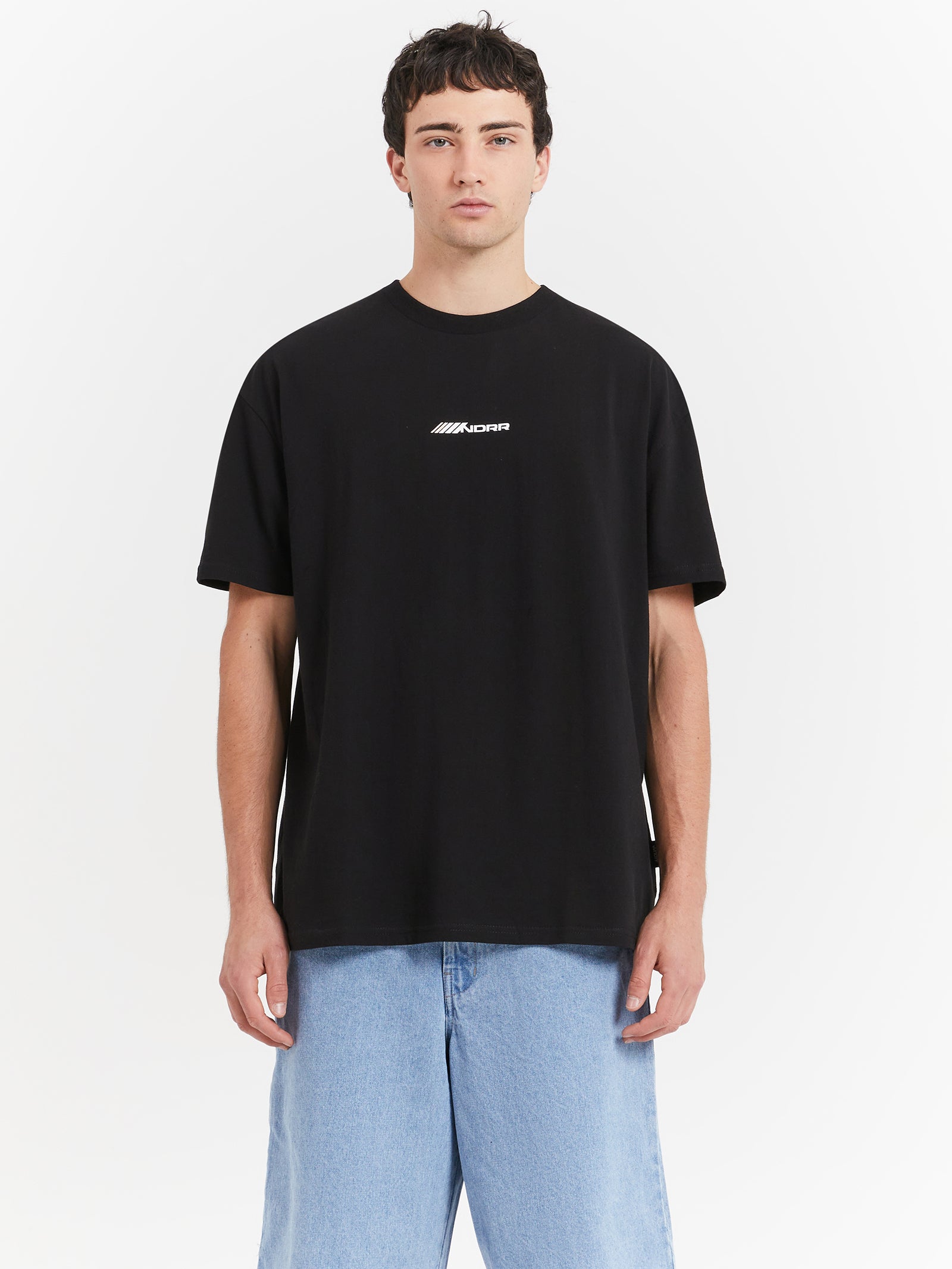 Wndrr Detach Box Fit T-Shirt in Black Black | Glue Store