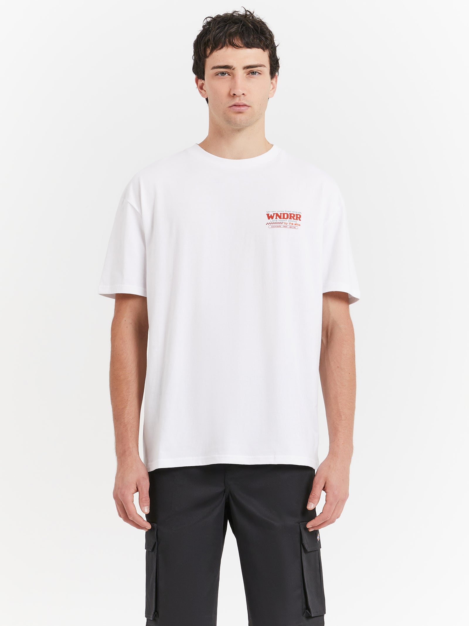 Wndrr Finest Slice Box Fit T-Shirt in White White | Glue Store