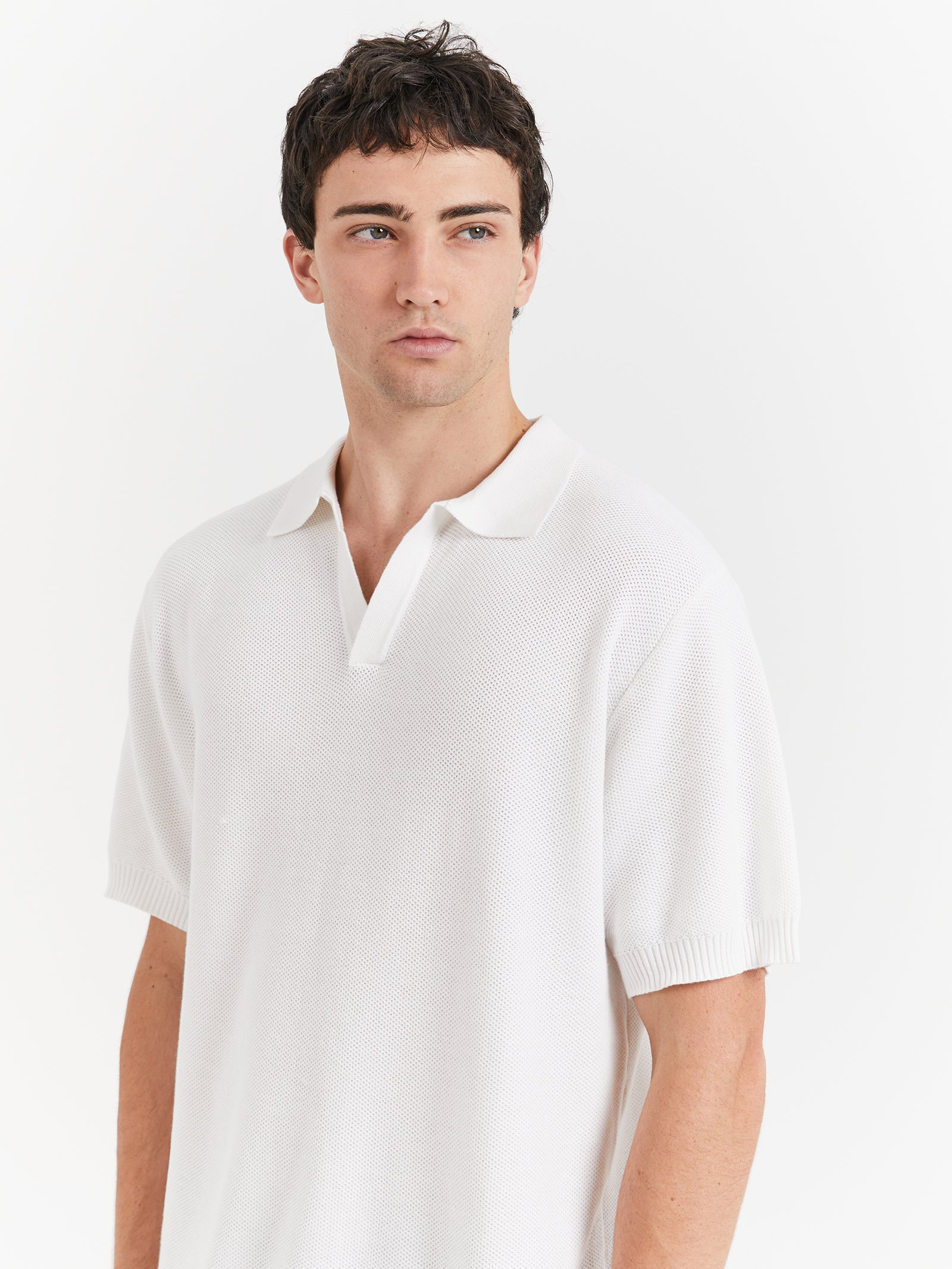 St Tropez Short Sleeve Shirt in White - Glue Store